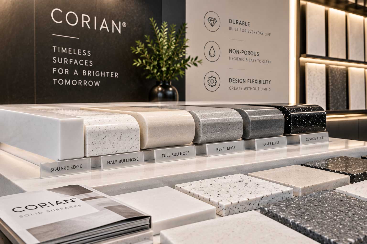 Corian Top Edge Profiles and Finishes